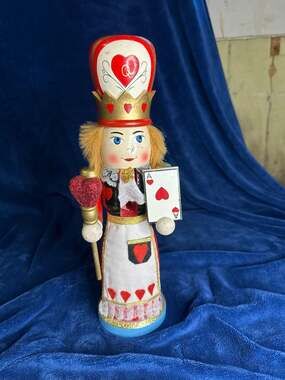 Walmart Alice in Wonderland Queen of Hearts Wooden Nutcracker